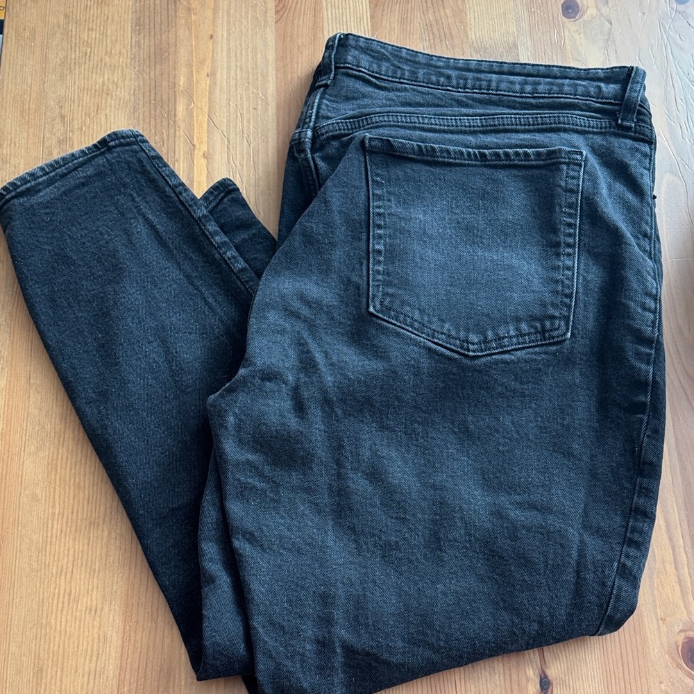 High Rise OG Straight Black Jeans